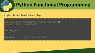 Python functional programming | PPT