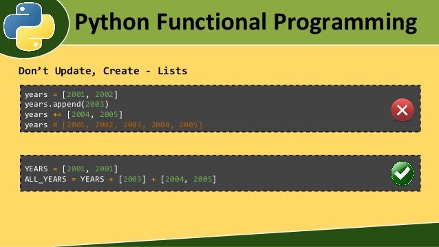 Python functional programming