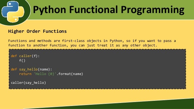 Python functional programming