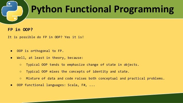 Python functional programming