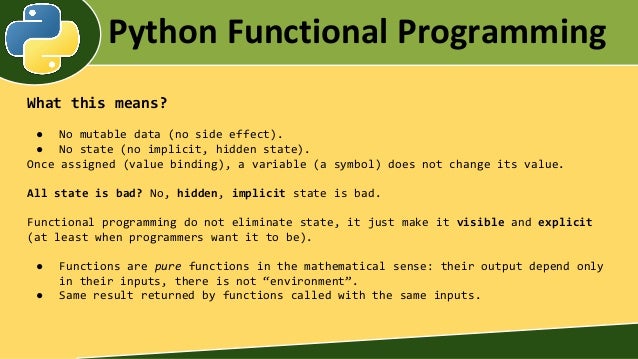 Python functional programming