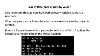 Learn more about the concepts Functions of Python | PPT