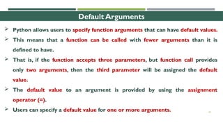 Python Functions, Arguments and Modules.pptx