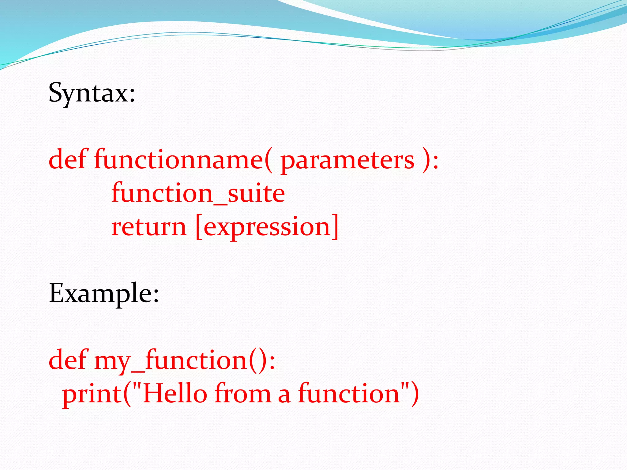 Python functions part10 | PPT