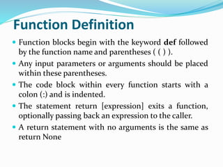 Python functions part10 | PPT