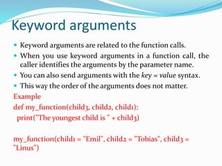 Python functions part11 | PPT