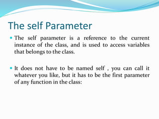 Python Classes and Objects part13 | PPTX