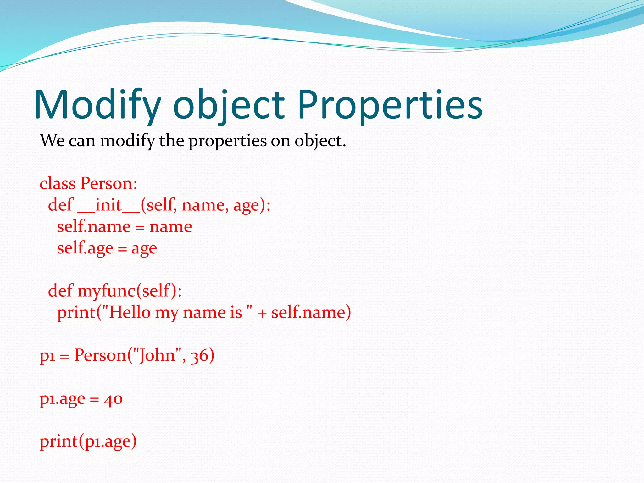 Python Classes and Objects part14 | PPT