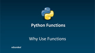 Python Functions Tutorial | Working With Functions In Python | Python ...