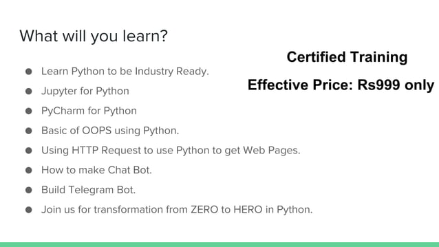 Python fundamental course curriculum | PPTX | Web Development | Internet