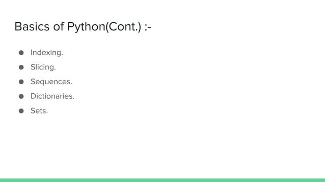 Python fundamental course curriculum | PPT