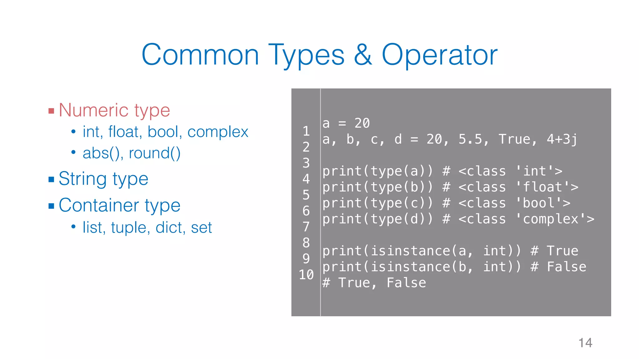 Python Fundamentals - Basic | PPT