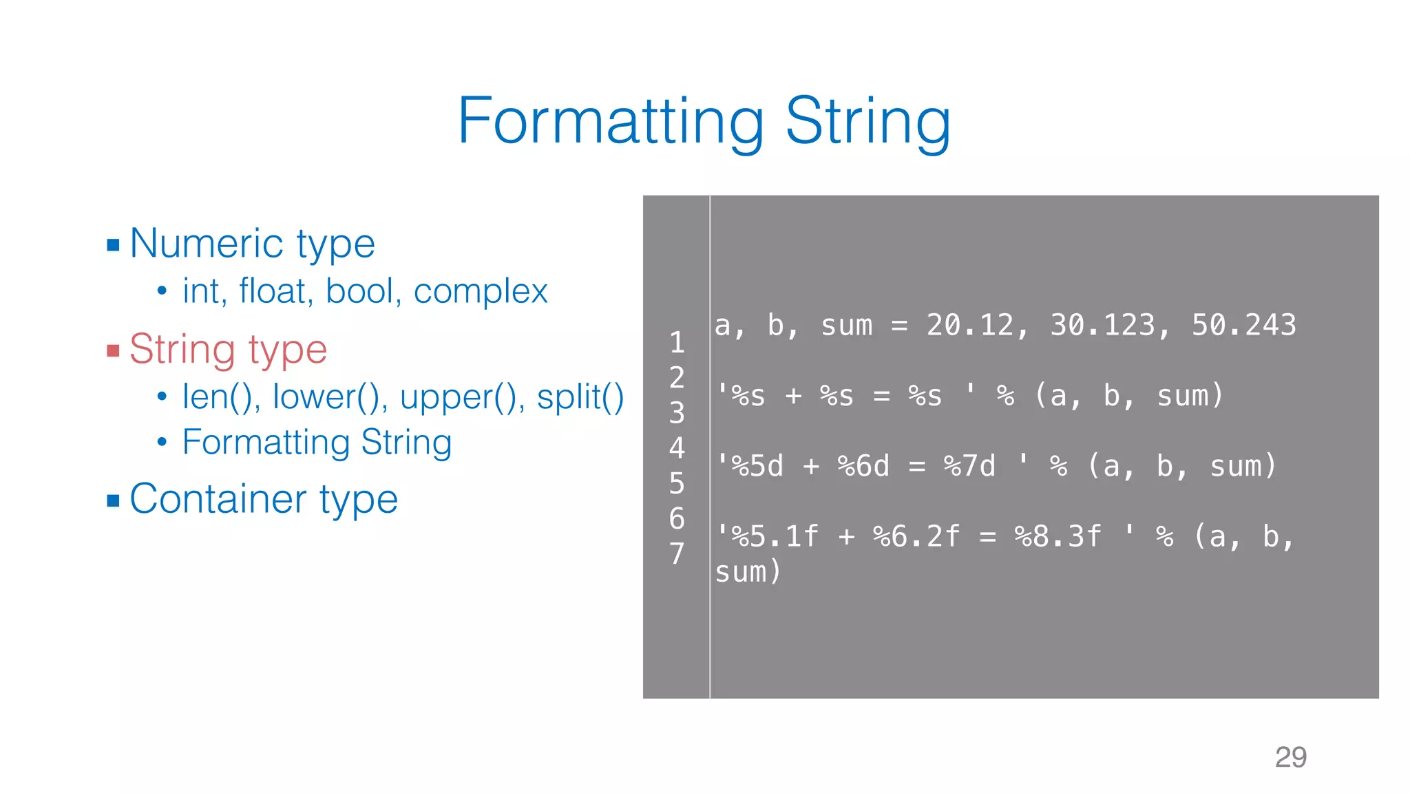 Python Fundamentals - Basic | PPT