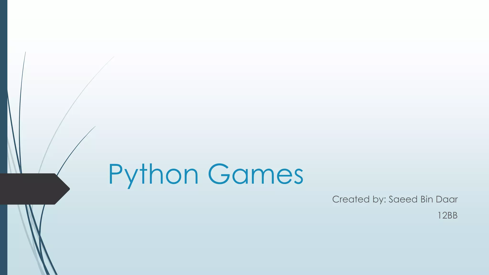 Python games | PPTX