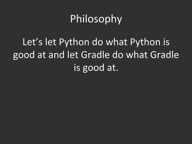 Python+gradle | PPT