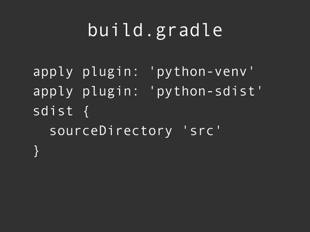 Python+gradle | PPT