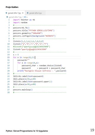 PYTHON GÖRSEL PROGRAMLAMA ile 12 UYGULAMA.pdf