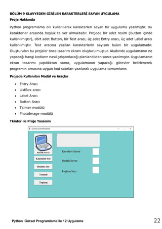 PYTHON GÖRSEL PROGRAMLAMA ile 12 UYGULAMA.pdf