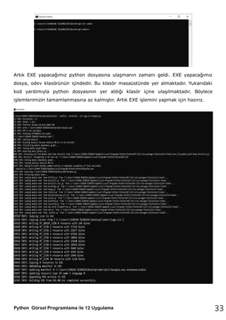 PYTHON GÖRSEL PROGRAMLAMA ile 12 UYGULAMA.pdf