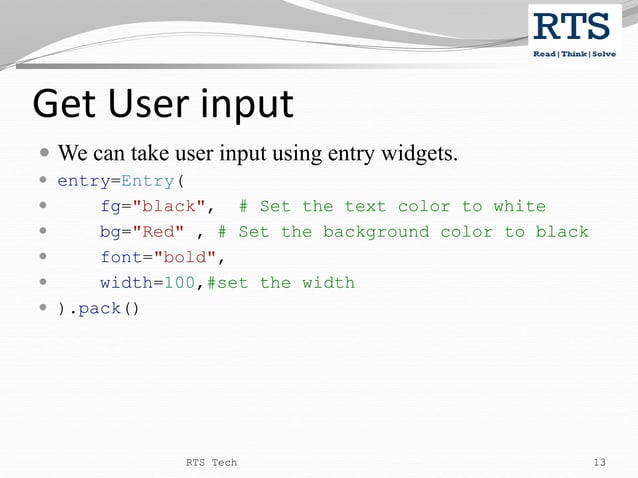 Python GUI Programming | PPT