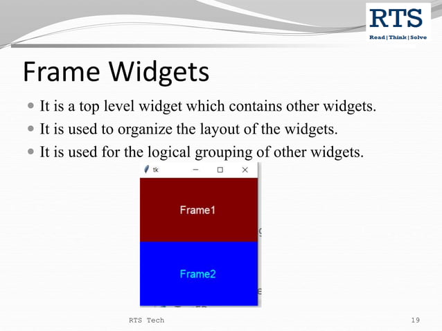 Python GUI Programming | PPT