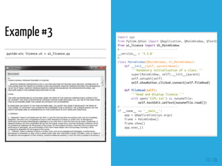 Python GUI PySide | PPT