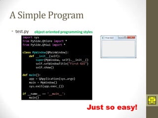 Comprehensive Guide to Python GUI Programming with PySide and Qt | PDF