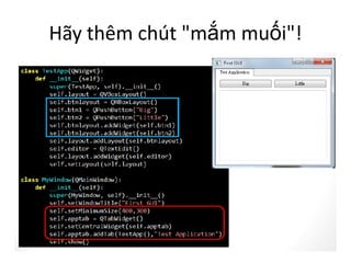 Hãy thêm chút "mắm muối"!
 