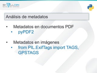 Hacking ético con herramientas Python | PDF