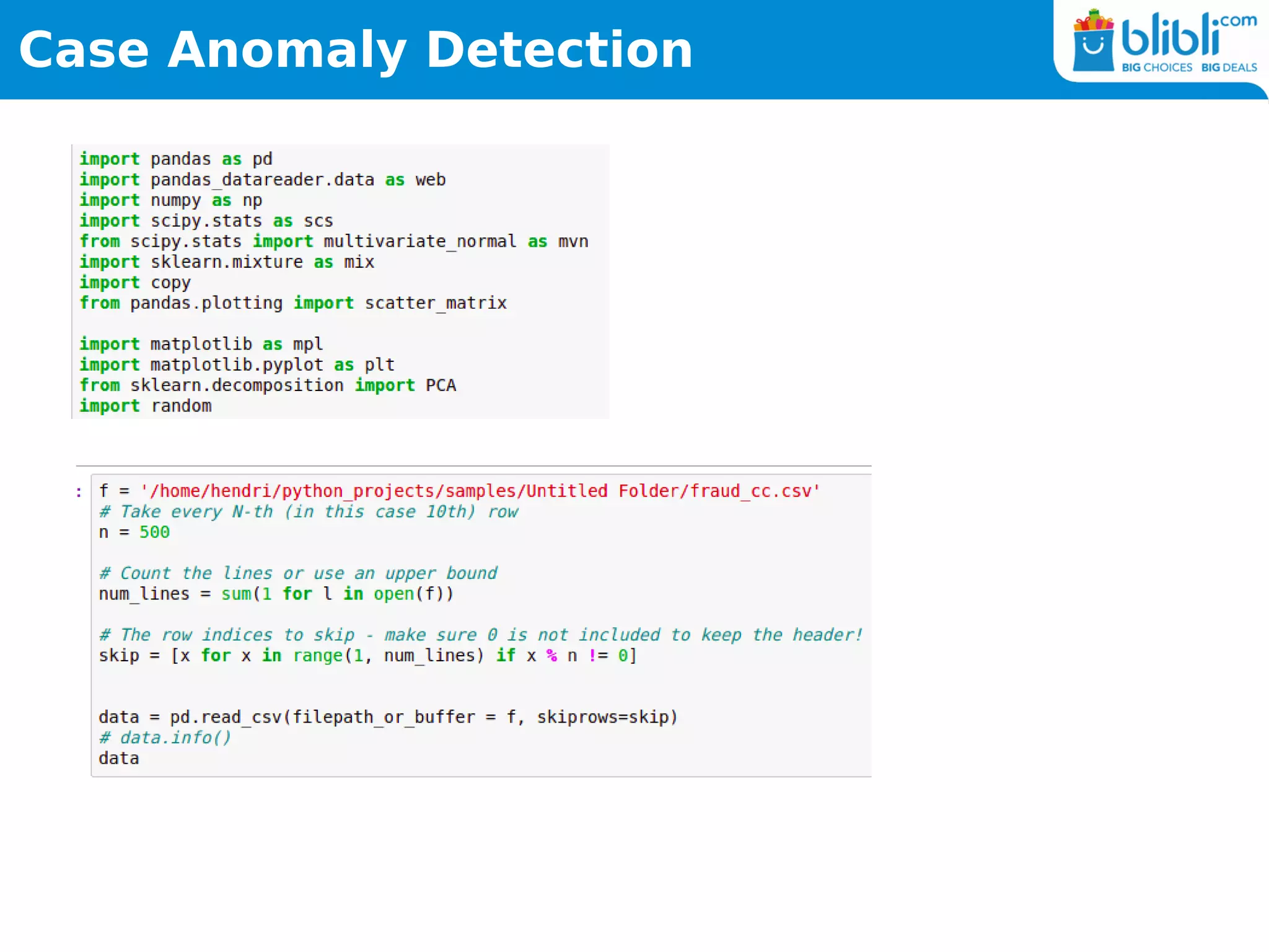 Case Anomaly Detection
 