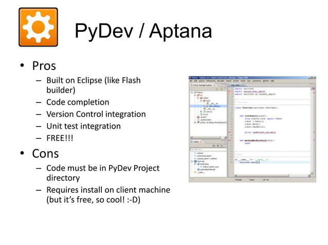 Python IDE Roundup | PPT