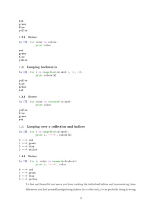 Python idioms | PDF