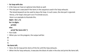 Python if_else_loop_Control_Flow_Statement | PPT
