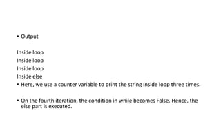 Python if_else_loop_Control_Flow_Statement | PPTX