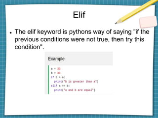 Python if for | PPTX