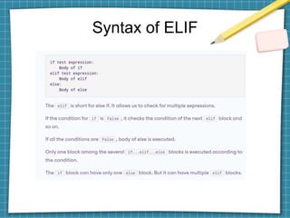 Python if for | PPTX