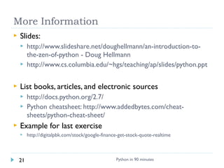 Python in 90mins | PPT