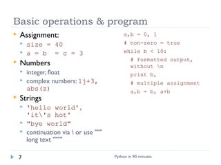 Python in 90mins | PPT