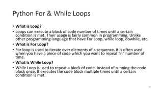 Python indroduction | PDF