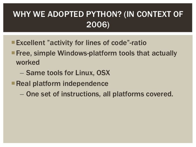 Python in education