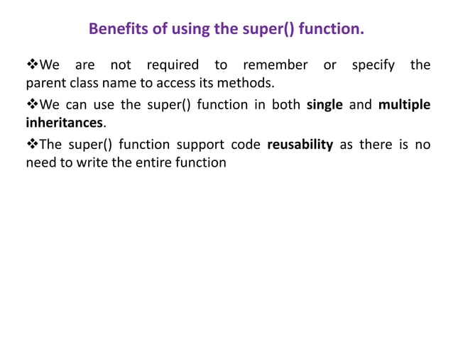All about python Inheritance.python codingdf | PPT