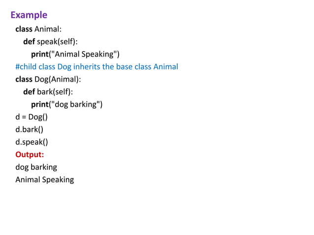 All about python Inheritance.python codingdf | PPT