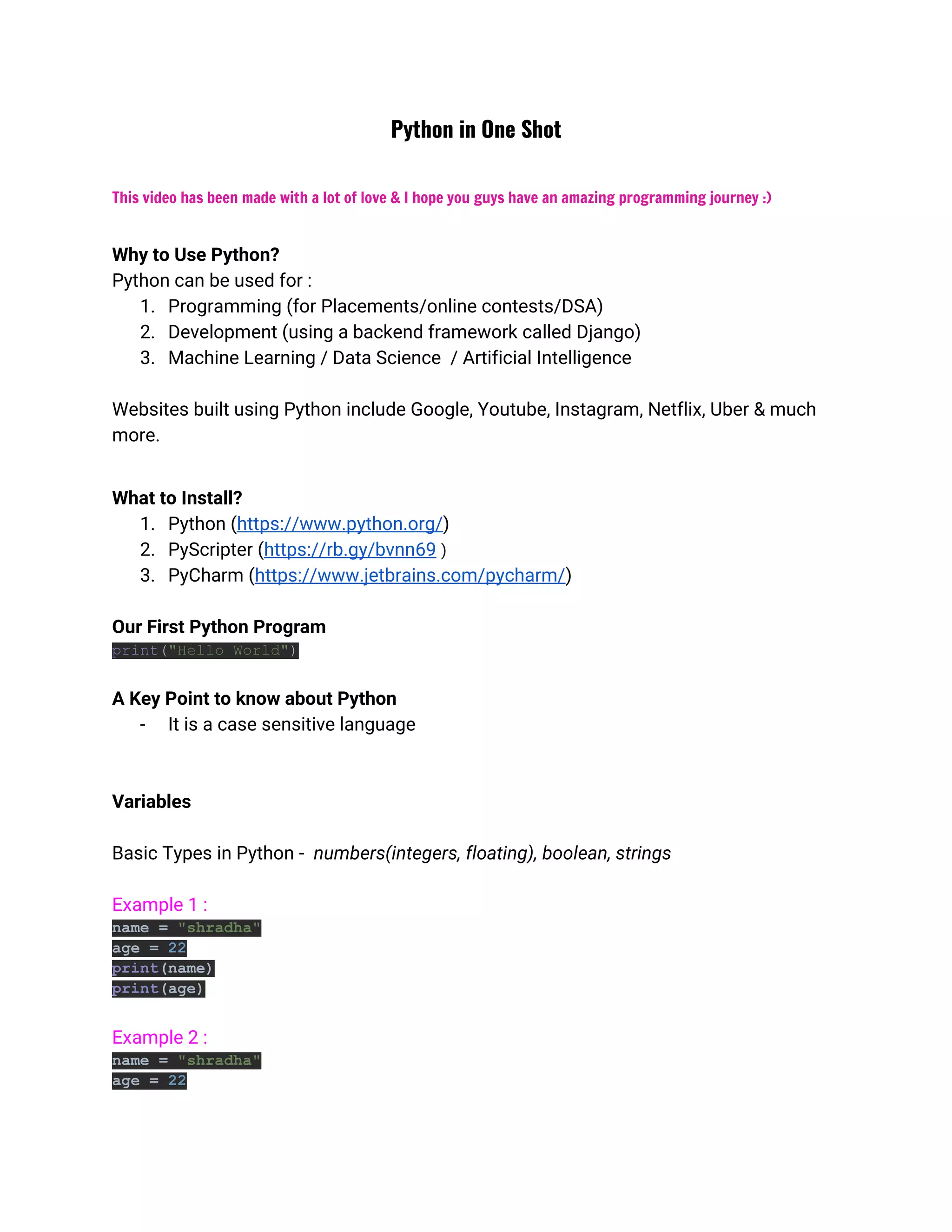 Python in One Shot.docx