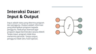 Python Input, Output, Variabel, Tipe Data.pptx