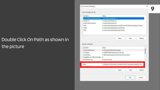 9
Double Click On Path as shown in
the picture
 
