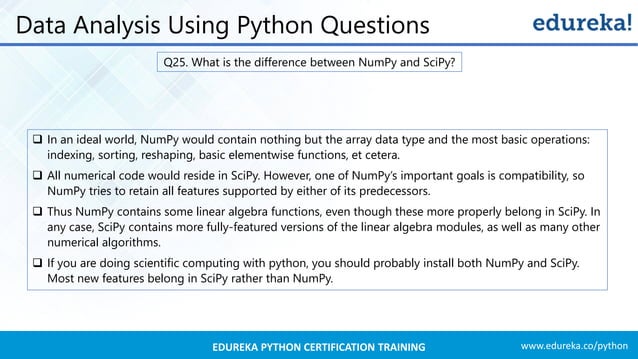 Python Interview Questions And Answers 2019 | Edureka | PPT