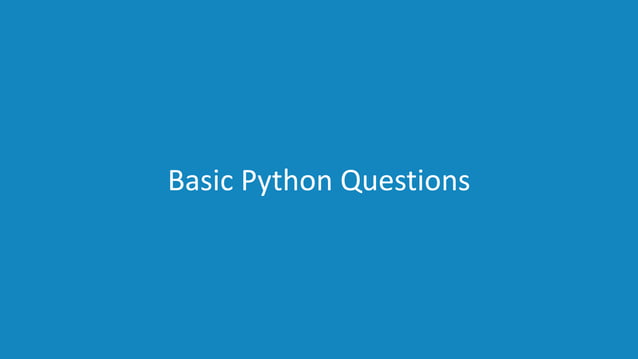 Python Interview Questions And Answers 2019 | Edureka
