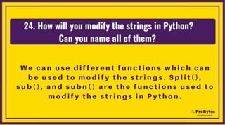 Top 100 Python Interview Questions And Answers | PDF | Web Development ...