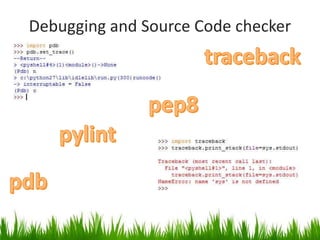 Debugging and Source Code checker 
 