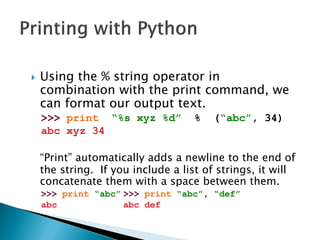 Pythonintro | PPT